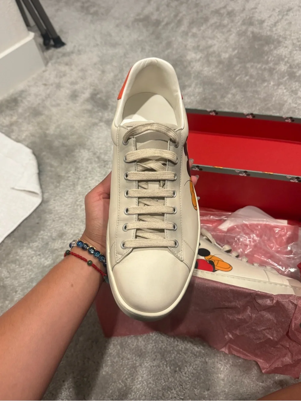 Gucci leather sneakers
